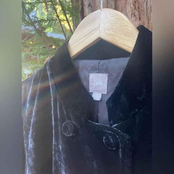 J. Jill Black Velvet Jacket, Short Waisted, M - Picture 6 of 14